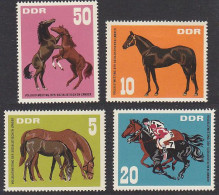 GDR Horses 4v 1967 MNH SG#E1021-E1024 - Neufs