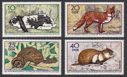GDR International Fur Auction 4v 1970 MNH SG#E1262-E1265 - Unused Stamps