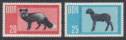 GDR International Fur Auction 2v 1963 MNH SG#E670-E671 - Unused Stamps