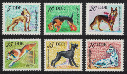 GDR Dogs 6v 1976 MNH SG#E1870-E1875 - Unused Stamps