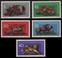 GDR Forest Animals 5v 1959 MNH SG#E470-E474 - Neufs