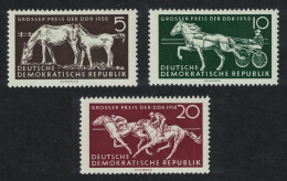GDR Horse Show 'Grand Prix Of The DDR' 3v 1958 MNH SG#E379-E381 - Unused Stamps
