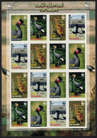 Gambia Birds WWF Black Crowned Crane Imperf Sheetlet Of 4 Sets 2006 MNH SG#4920-4923 MI#5631-5634 Sc#3014 A-d - Gambia (1965-...)