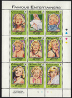 Gambia Marilyn Monroe Sheetlet Of 9v 1993 MNH SG#1559a - Gambia (1965-...)