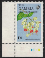 Gambia 'Clerodendrum Thomsoniae' Flowers 1987 MNH SG#716 - Gambia (1965-...)