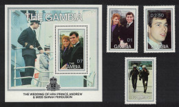 Gambia Royal Wedding Prince Andrew 3v+MS 1986 MNH SG#664-MS667 - Gambie (1965-...)