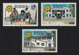 Gambia West African Examinations Council 3v 1982 MNH SG#464-466 - Gambia (1965-...)