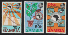 Gambia Tenth Anniversary Of African Development Bank 3v 1975 MNH SG#333-335 - Gambia (1965-...)