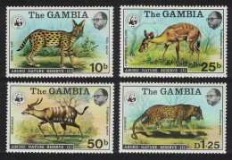 Gambia WWF Wild Animals 4v 1976 MNH SG#356-359 MI#332-335 Sc#341-344 - Gambie (1965-...)