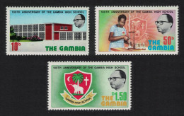 Gambia Centenary Of Gambia High School 3v 1975 MNH SG#339-341 - Gambia (1965-...)