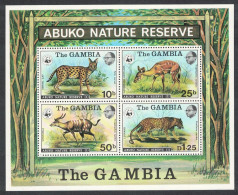 Gambia WWF Wild Animals MS 1976 MNH SG#MS360 MI#Block 2 Sc#Bl. 344 - Gambia (1965-...)