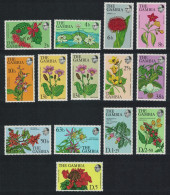 Gambia Flowers And Shrubs 14v COMPLETE 1977 MNH SG#371-383 MI#345-357 - Gambia (1965-...)