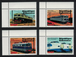 Gabon Locomotives Of The World 4v Corners 2000 MNH MI#1525-1528 - Gabon