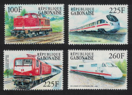 Gabon German Locomotives 4v 2000 MNH MI#1507-1510 Sc#1025-1028 - Gabun (1960-...)
