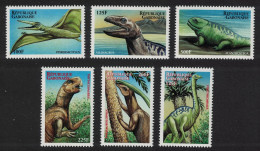 Gabon Prehistoric Animals Dinosaurs 6v 2000 MNH MI#1566-1571 Sc#1000-1005 - Gabon (1960-...)