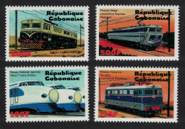 Gabon Locomotives Of The World 4v 2000 MNH MI#1525-1528 - Gabun (1960-...)