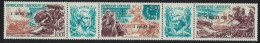 Gabon US Independence Day 3v Strip 1976 MNH SG#583-585 - Gabun (1960-...)