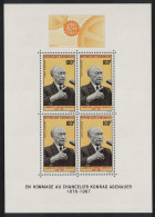 Gabon Konrad Hermann Joseph Adenauer Commemoration MS 1968 MNH SG#MS314 - Gabon