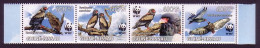 Guinea-Bissau Bateleur Eagle 'Terathopius Ecaudatus' Bird WWF Strip Of 4v 2011 MNH - Guinée-Bissau