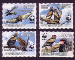 Guinea-Bissau WWF Birds Bateleur Eagle 'Terathopius Ecaudatus' 4v 2011 MNH - Guinea-Bissau