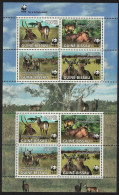 Guinea-Bissau WWF Defassa Waterbuck Sheetlet Of 2 Sets 2008 MI#3919-3922 KBII - Guinea-Bissau