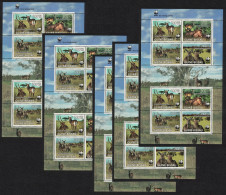 Guinea-Bissau WWF Defassa Waterbuck 5 Sheetlets [A] 2008 MI#3919-3922 KBII - Guinée-Bissau