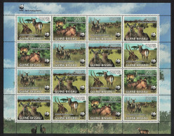 Guinea-Bissau WWF Defassa Waterbuck Sheetlet Of 4 Sets 2008 MI#3919-3922 - Guinea-Bissau