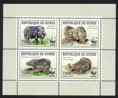 Guinea WWF Giant Forest Hog Block Of 4 2009 MNH MI#6714-6717 - Guinea (1958-...)
