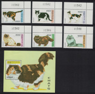 Guinea Cats 6v+MS Corners Control Numbers 1996 MNH SG#1705-MS1711 MI#1603-1608+Block 504 - Guinée (1958-...)