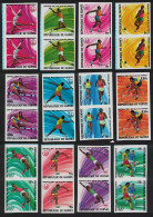 Guinea Olympic Games Montreal 12v Imperf Pairs 1976 MNH SG#894-905 MI#740B-751B - Guinée (1958-...)