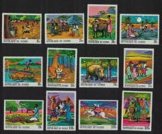 Guinea Paintings Of African Legends 12v 1968 MNH SG#644-656 MI#480A-492A Sc#504-511+C101-C104 - Guinee (1958-...)