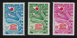 Guinea UNESCO International Hydrological Decade 3v 1966 MNH SG#558-560 - Guinee (1958-...)