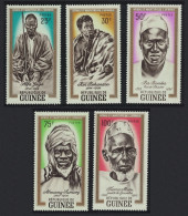 Guinea African Heroes And Martyrs 5v 1962 MNH SG#336-340 MI#138-142 - Guinee (1958-...)