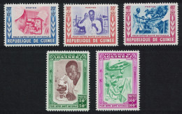 Guinea National Health Inscr 'POUR NOTRE SANTE NATIONALE' 5v 1960 MNH SG#236-240 MI#37-41 - Guinée (1958-...)