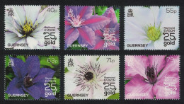 Guernsey Clematis Flowers 6v 2013 MNH SG#1483-1488 - Guernsey