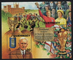 Guernsey 150th Anniversary Of Cambridge Rules For Football MS 1998 MNH SG#MS780 - Guernesey