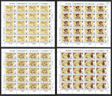 Guernsey Columbus Discovery Of America 4v Sheetlets Of 20 1992 MNH SG#556-559 - Guernsey