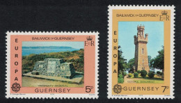 Guernsey Monuments Europa CEPT 1978 2v 1978 MNH SG#165-166 Sc#161-162 - Guernesey