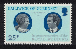 Guernsey Royal Wedding Princess Anne 1973 MNH SG#93 - Guernesey