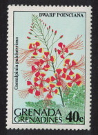Grenadines Dwarf Poinciana Flower 1984 MNH SG#584 - Grenada (1974-...)