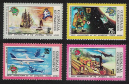 Grenadines Ship Helicopter Space Airplane Concord UPU 4v 1974 MNH SG#25-28 - Grenade (1974-...)