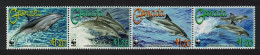 Grenada WWF Clymene Dolphin Strip Of 4v 2007 MNH SG#5288-5291 MI#5925-5928 Sc#3654a-d - Grenade (1974-...)