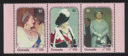 Grenada Queen Elizabeth The Queen Mother 3v Strip 1990 MNH SG#2131-2133 - Grenade (1974-...)