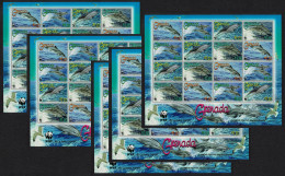 Grenada WWF Clymene Dolphin 5 Sheetlets [A] 2007 MNH SG#5288-5291 MI#5925-5928 Sc#3654a-d - Grenada (1974-...)