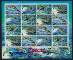 Grenada WWF Clymene Dolphin Sheetlet Of 4 Sets 2007 MNH SG#5288-5291 MI#5925-5928 Sc#3654a-d - Grenada (1974-...)