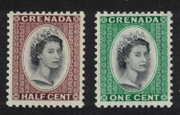 Grenada Portrait Of Queen Elizabeth II 1953 MNH SG#192-193 - Grenade (...-1974)