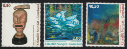 Greenland Sculpture Greenlandic Artists 7th Series 3v 2013 MNH SG#693-695 - Unused Stamps