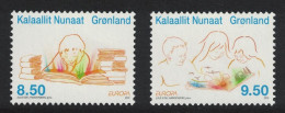 Greenland Europa Children's Books Ordinary Gum 2v 2010 MNH SG#601-602 - Ungebraucht