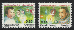 Greenland Christmas Ordinary Gum 2v 2005 MNH SG#487-488 - Unused Stamps