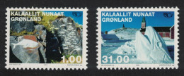 Greenland Modern Art 2v 2002 MNH SG#404-405 - Unused Stamps